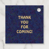 Familie reunion Band Retro 70s Concert Logo Custom Bedankjes Labels (Achterkant)