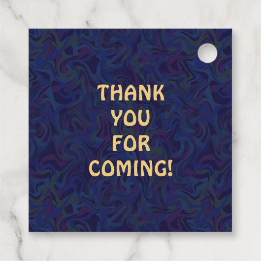 Familie reunion Band Retro 70s Concert Logo Custom Bedankjes Labels (Achterkant)