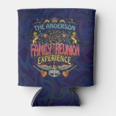 Familie reunion Band Retro 70s Concert Logo Custom Blikjeskoeler (Voorkant)