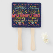 Familie reunion Band Retro 70s concert Logo Handwaaier (Voorkant en achterkant)