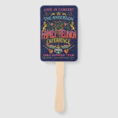 Familie reunion Band Retro 70s concert Logo Handwaaier (Voorkant)