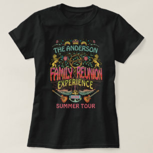 Familie reunion Band Retro 70s concert Logo T-shirt