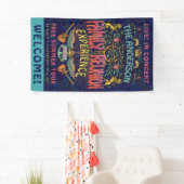 Familie reunion Band Retro 70s concert welkomstnaa Spandoek (Insitu)