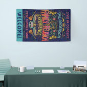 Familie reunion Band Retro 70s concert welkomstnaa Spandoek (Beurs)