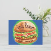 Familie reunion Barbecue Picnic Kaart (Staand voorkant)