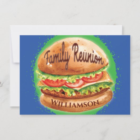 Familie reunion Barbecue Picnic Kaart (Voorkant)