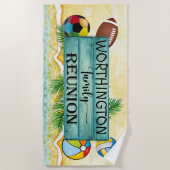 Familie reunion Beach Towel Strandlaken (Voorkant)