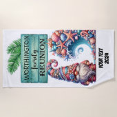Familie reunion Beach Towel Strandlaken (Voorkant)