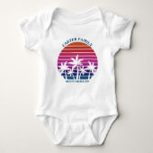 Familie reunion Beach Vacation Palm Custom Romper (Voorkant)