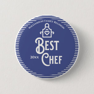 Familie Reunion Beste Chef Prize Ronde Button 5,7 Cm