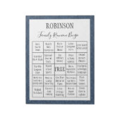 Familie reunion Bingo Game 1 Notitieblok (Linkerzijde)