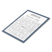 Familie reunion Bingo Game 1 Notitieblok (Schuin)