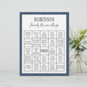 Familie reunion Bingo Game 2 (Staand voorkant)