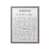 Familie reunion Bingo Game 3 Notitieblok (Linkerzijde)