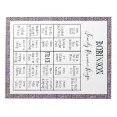 Familie reunion Bingo Game 3 Notitieblok (Voorkant)