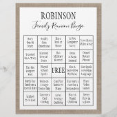 Familie reunion Bingo Game | overlapping (Voorkant)