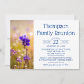 Familie reunion Blue Wildflower Kaart (Voorkant)