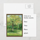 Familie reunion Briefkaart Invitation (Voorkant / Achterkant)