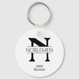 Familie reunion Button Monogram Sleutelhanger