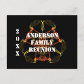 Familie Reunion Celestial Abstracte bekendmaking Briefkaart (Voorkant)