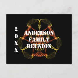 Familie Reunion Celestial Abstracte bekendmaking Briefkaart