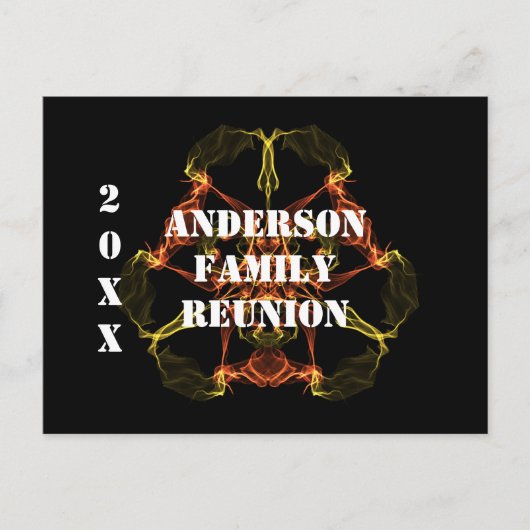 Familie Reunion Celestial Abstracte bekendmaking Briefkaart (Voorkant)