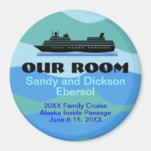 Familie reunion Cruise Deuren Magnet ID Memento