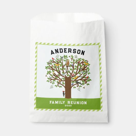Familie Reunion-draagtas Bedankzakje (Voorkant)