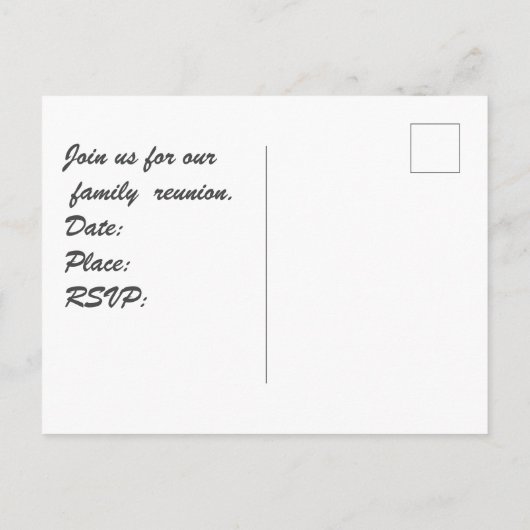 Familie reunion Elegant Silver Stripes Briefkaart (Achterkant)