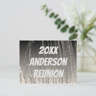 Familie reunion Elegant Silver Stripes Briefkaart