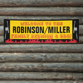 Familie reunion en BBQ Barbecue Banner
