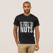 FAMILIE REUNION FUNNY "FAMILY TREE NUTS" T-SHIRTS (Voorkant volledig)