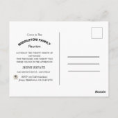 Familie Reunion Gathering Fun Black Uitnodiging (Achterkant)