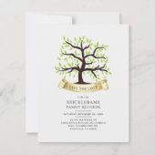 Familie reunion Genealogie Tree behalve de datum (Voorkant)