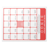 Familie reunion Ice Breaker Bingo Notitieblok (Voorkant)