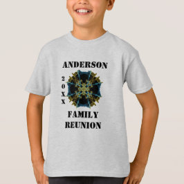 Familie reunion Kaleidoscope Gold Blue Event T-shirt