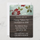 Familie Reunion Luau Kaart (Achterkant)