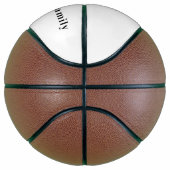 Familie reunion monogram naam klassiek basketbal (Rechts)