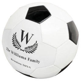 Familie reunion monogram naam klassiek voetbal