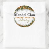 Familie Reunion Naam tag sticker sjabloon (Tas)