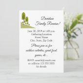 Familie reunion Olive Green Trees Kaart (Staand voorkant)