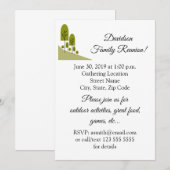 Familie reunion Olive Green Trees Kaart (Voorkant / Achterkant)