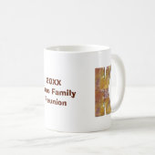 Familie reunion Patchwork Quilt K Monogram Koffiemok (Voorkant rechts)