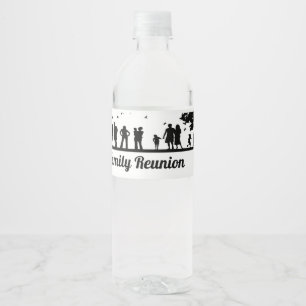 Familie reunion Picnic Party Water Bottle Labels Waterfles Etiket
