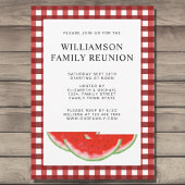 Familie reunion Red White Buffalo Check Watermelon Kaart