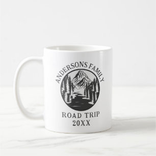Familie Reunion Road Trip Berg gepersonaliseerd Koffiemok