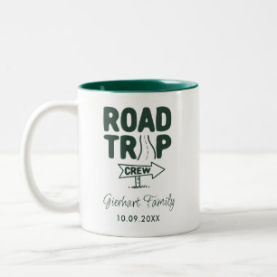 Familie Reunion Road Trip Custom Keepomwille Tweekleurige Koffiemok