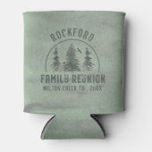 Familie Reunion Rustic Forest Name Blikjeskoeler (Voorkant)
