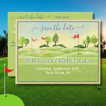 Familie reunion Save the Date Golf Club QR Code Aankondigingskaart<br><div class="desc">De charmerende kaart van de waterverf die de Familie met dit aankondigt sparen het briefkaart van de Datum. Informatie op de achterzijde om de reünie-website en de QR-code van de website te vermelden, indien gewenst. Om het even welke speciale verzoeken of ontwerpvragen, verzend enkel een praatje of een e-mail naar...</div>