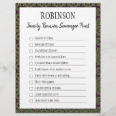 Familie reunion Scavenger Hunt Game I (Voorkant)